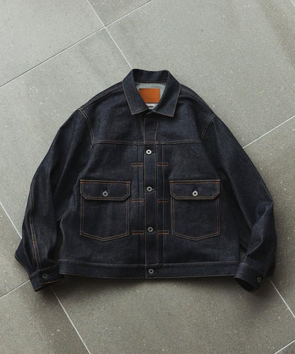 日本製造 JAPAN DENIM TRACKER JACKET 牛仔夾克