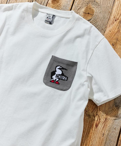 CHUMS×FREAK'S STORE 聯名 Booby Bird 圖案 針織口袋 圓領T恤