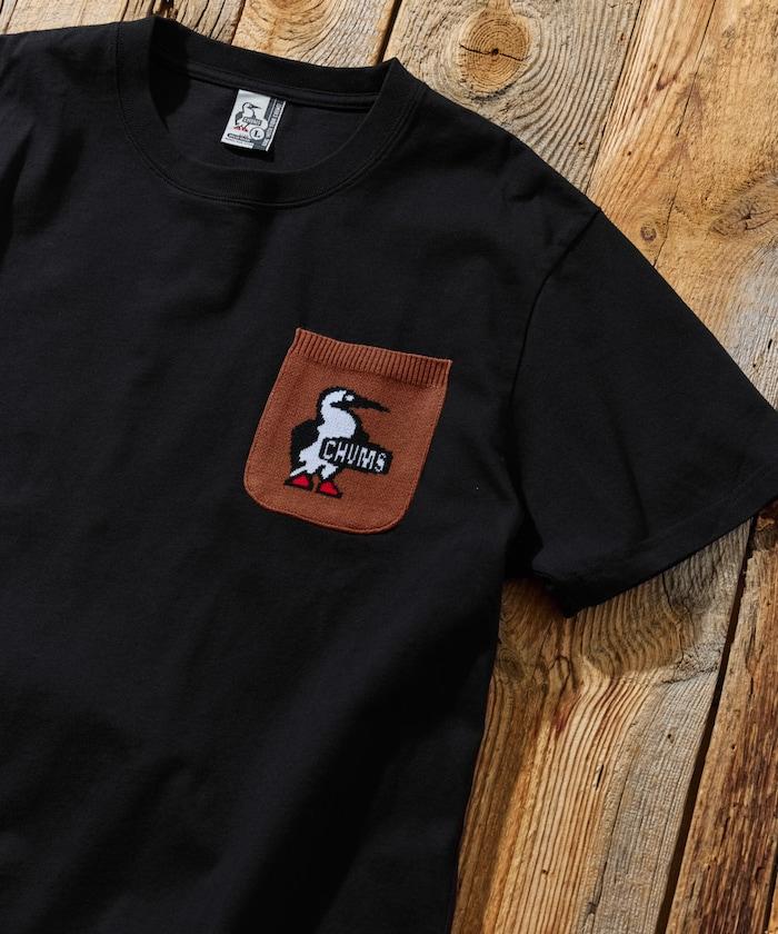 CHUMS×FREAK'S STORE 聯名 Booby Bird 圖案 針織口袋 圓領T恤