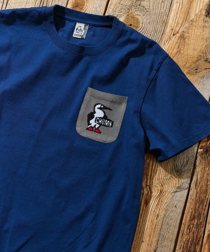 CHUMS×FREAK'S STORE 聯名 Booby Bird 圖案 針織口袋 圓領T恤