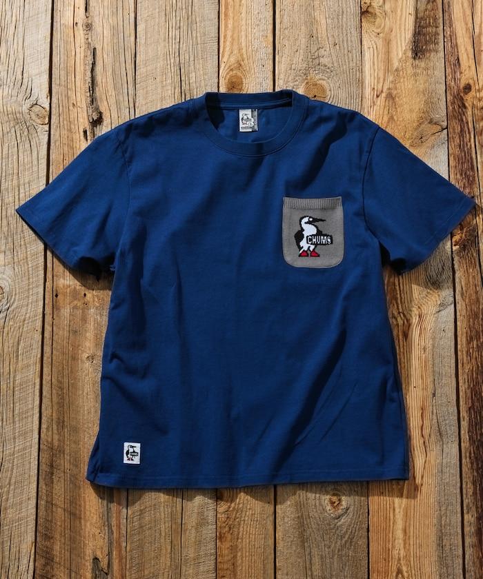 CHUMS×FREAK'S STORE 聯名 Booby Bird 圖案 針織口袋 圓領T恤