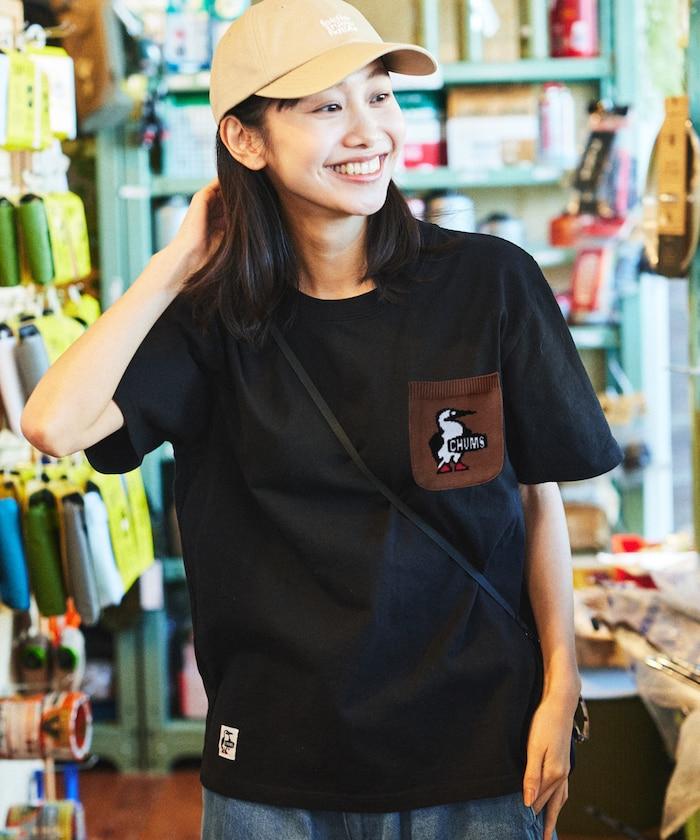 CHUMS×FREAK'S STORE 聯名 Booby Bird 圖案 針織口袋 圓領T恤
