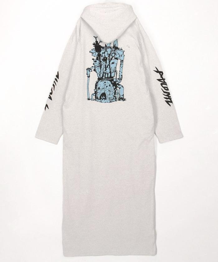 SUPER FINE DRY DAMAGE L/S HOODED DRESS（CIRCULATION） 連帽連衣裙