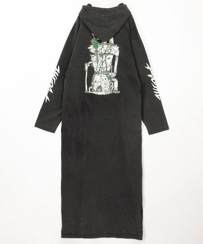 SUPER FINE DRY DAMAGE L/S HOODED DRESS（CIRCULATION） 連帽連衣裙