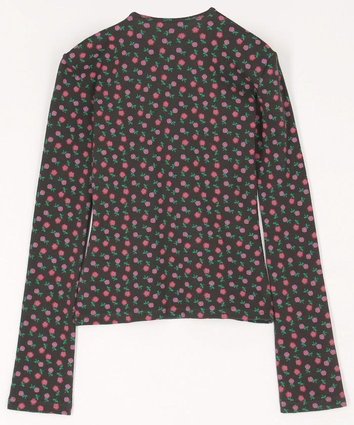 SUPER RIB PADDED SHOULDER CREW NECK LONG SLEEVE 長袖上衣