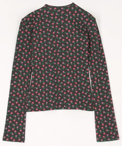 SUPER RIB PADDED SHOULDER CREW NECK LONG SLEEVE 長袖上衣
