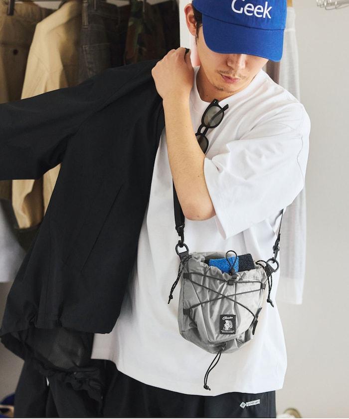 2WAY ROLLTOP&KINCHAKU SHOULDE 卷頂巾著設計 單肩包