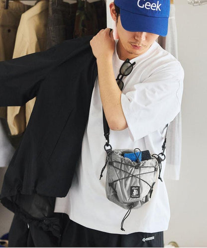 2WAY ROLLTOP&KINCHAKU SHOULDE 卷頂巾著設計 單肩包