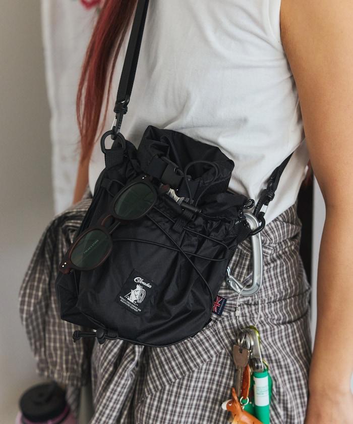 2WAY ROLLTOP&KINCHAKU SHOULDE 卷頂巾著設計 單肩包