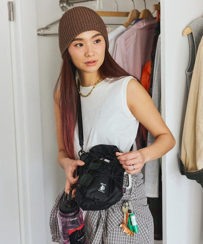 2WAY ROLLTOP&KINCHAKU SHOULDE 卷頂巾著設計 單肩包