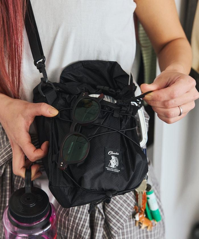 2WAY ROLLTOP&KINCHAKU SHOULDE 卷頂巾著設計 單肩包