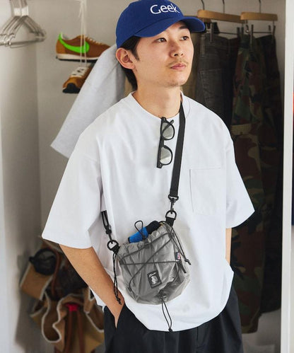 2WAY ROLLTOP&KINCHAKU SHOULDE 卷頂巾著設計 單肩包