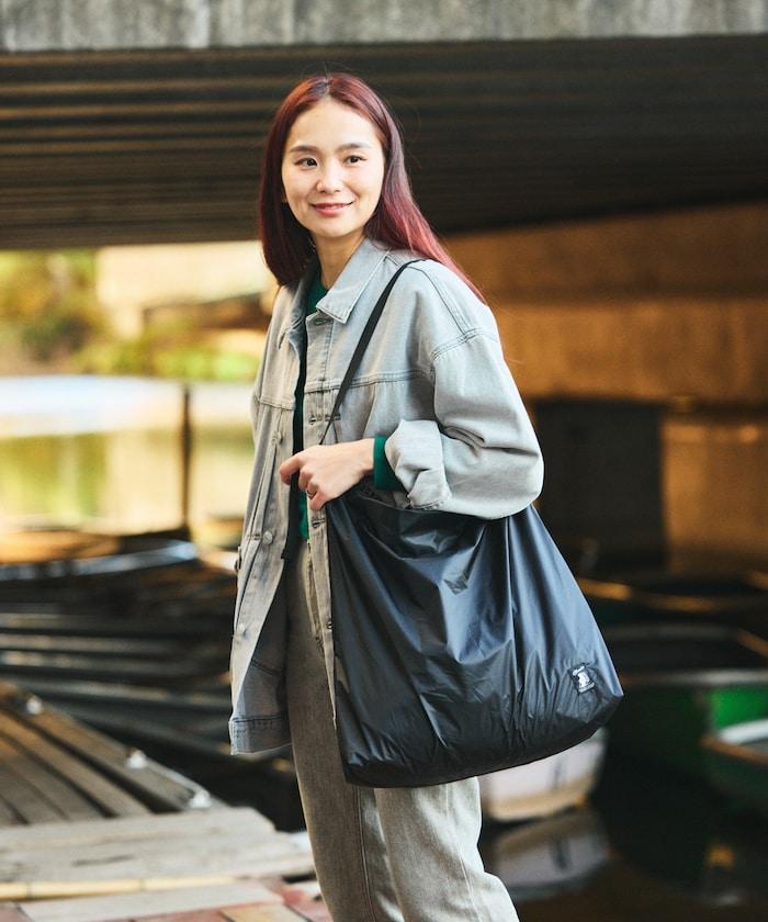 防潑水 PACKABLE SHOULDER 可收納設計 單肩包 聯名款