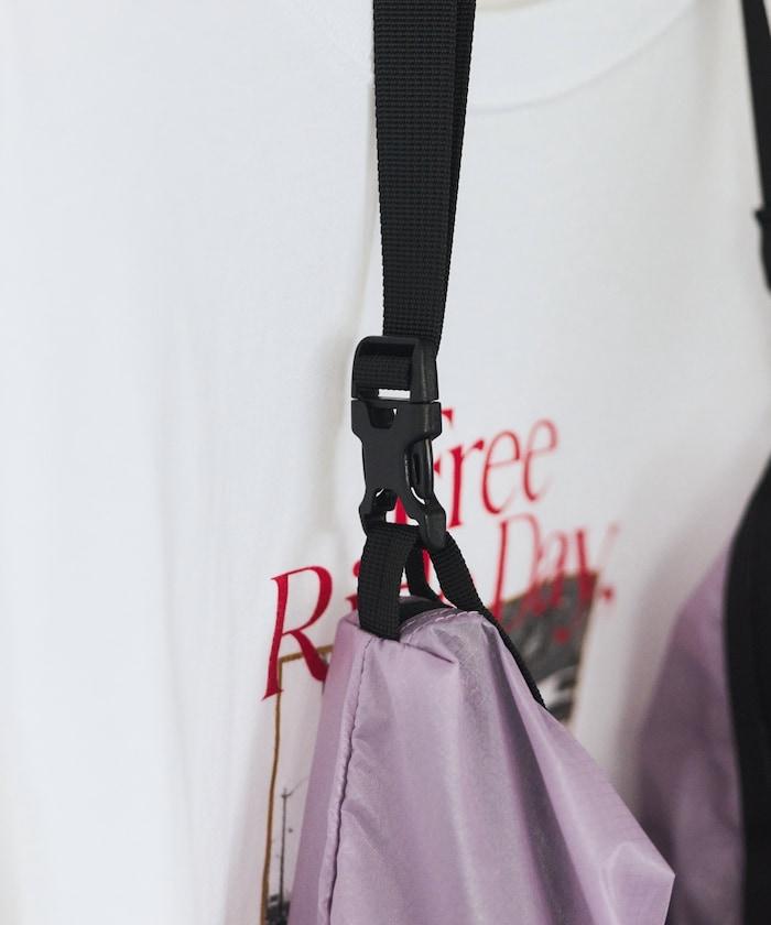 防潑水 PACKABLE SHOULDER 可收納設計 單肩包 聯名款