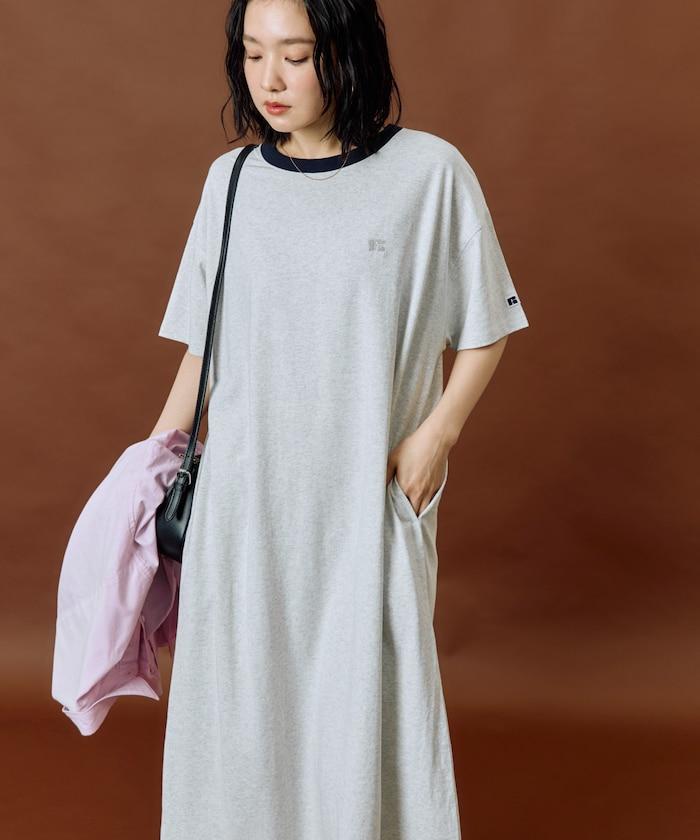 聯名撞色盒型連衣裙