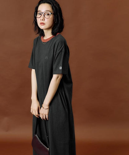 聯名撞色盒型連衣裙