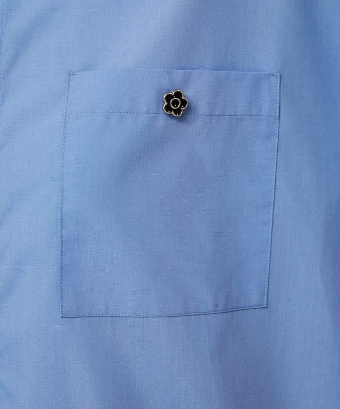 Logo刺繡寬鬆短袖襯衫