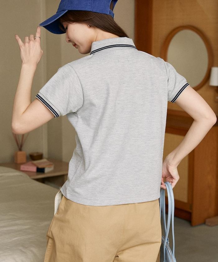 珠地小標條紋Polo衫