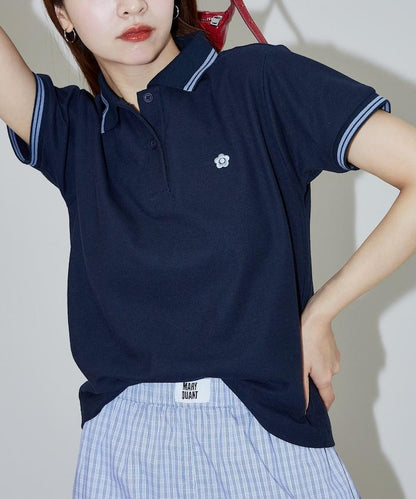 珠地小標條紋Polo衫