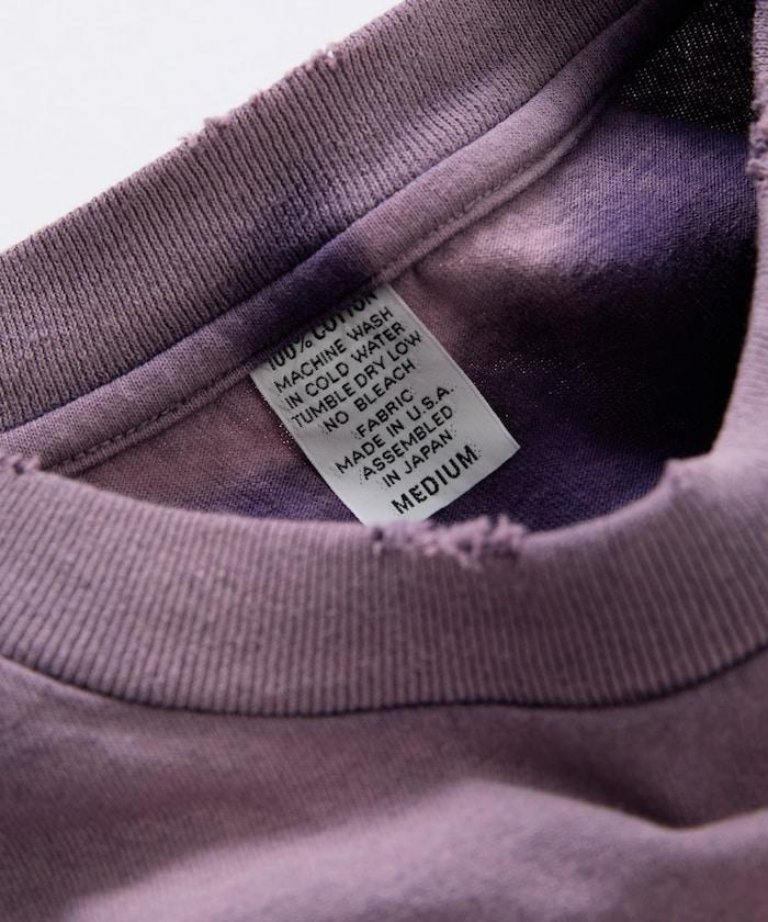 80-90s USA POCKET TEE SUNFADE
