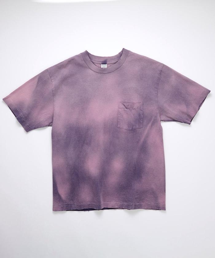 80-90s USA POCKET TEE SUNFADE