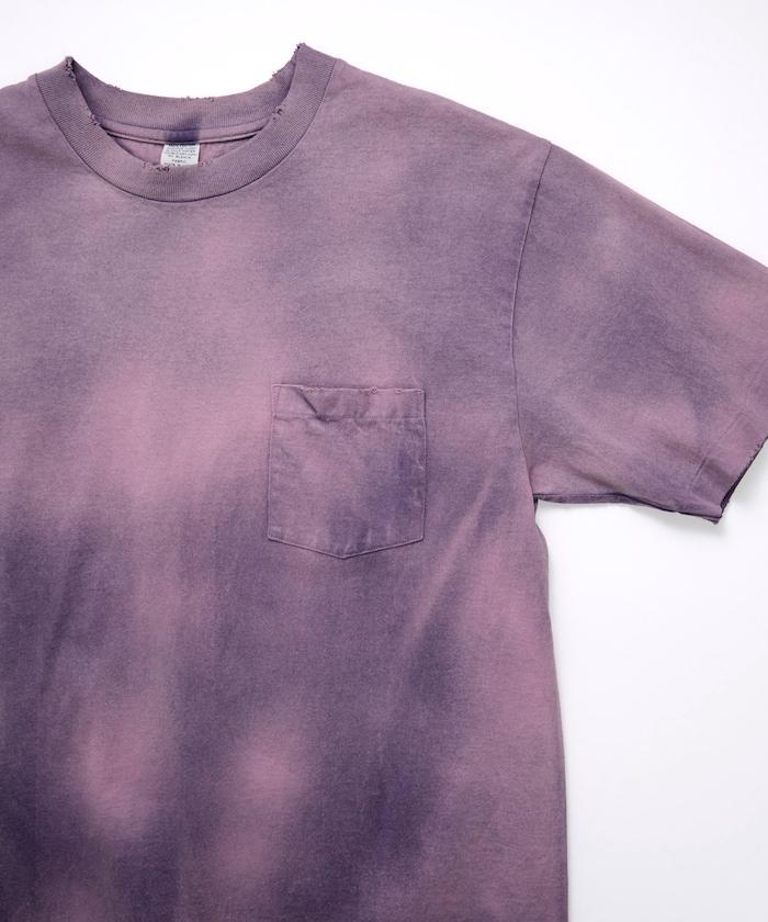 80-90s USA POCKET TEE SUNFADE