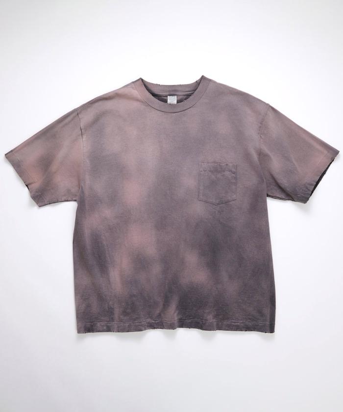 80-90s USA POCKET TEE SUNFADE