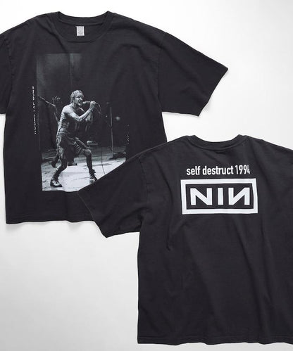 圓領 NIN SELF DESTRUCT 1994 樂隊印花 T恤