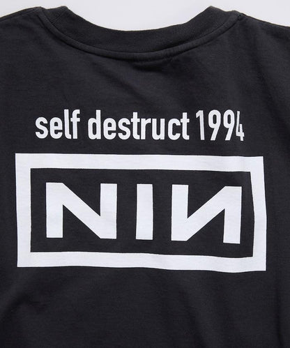 圓領 NIN SELF DESTRUCT 1994 樂隊印花 T恤