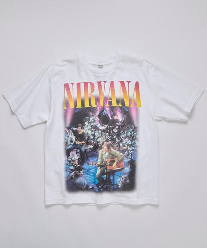 NIRVANA UNPLUGGED 圓領 樂隊印花 樂隊T恤