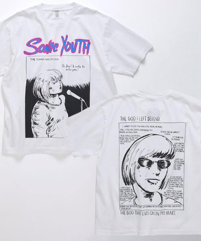 SONIC YOUTH GOO VHS 圓領樂隊T恤