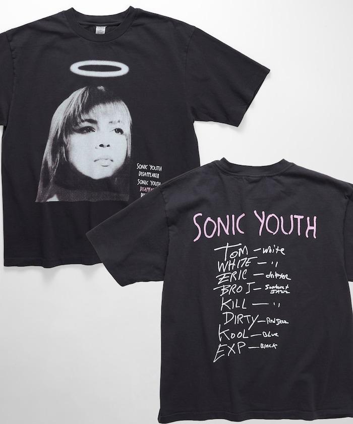 圓領 SONIC YOUTH TL DISAPPEARER 印花 樂隊T恤