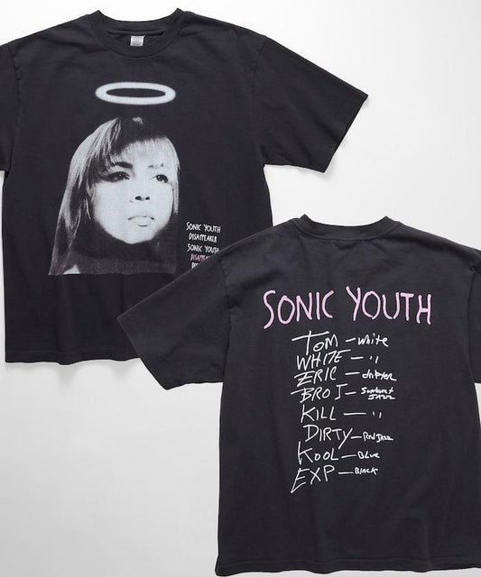 圓領 SONIC YOUTH TL DISAPPEARER 印花 樂隊T恤