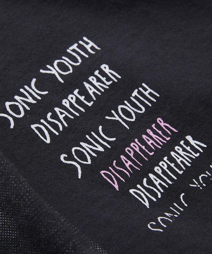 圓領 SONIC YOUTH TL DISAPPEARER 印花 樂隊T恤