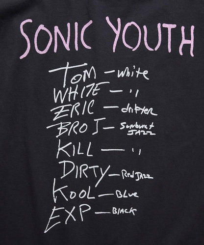 圓領 SONIC YOUTH TL DISAPPEARER 印花 樂隊T恤