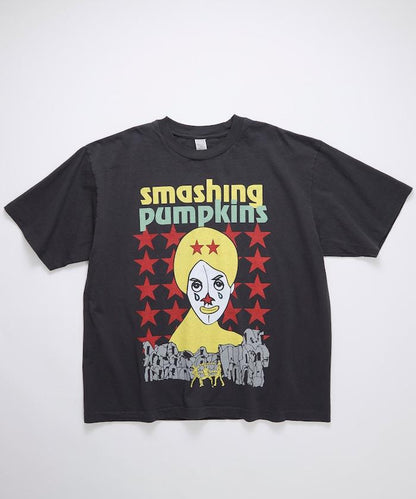 圓領 SMASHING PUMPKINS CLOWN STAR 印花 樂隊T恤