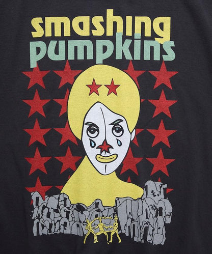 圓領 SMASHING PUMPKINS CLOWN STAR 印花 樂隊T恤