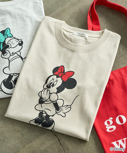 聯名 Minnie Mouse ミニーマウス 圖案 短袖T恤