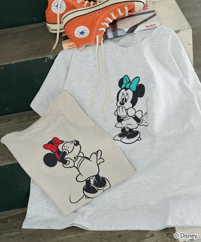 聯名 Minnie Mouse ミニーマウス 圖案 短袖T恤