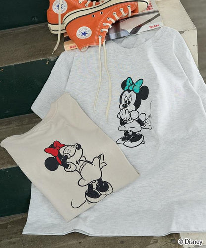 聯名 Minnie Mouse ミニーマウス 圖案 短袖T恤
