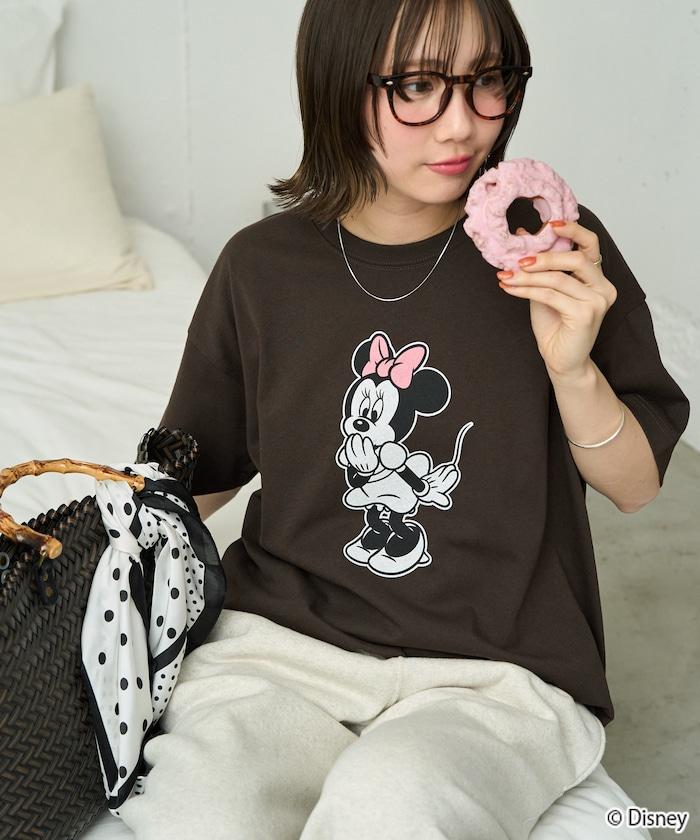 聯名 Minnie Mouse ミニーマウス 圖案 短袖T恤