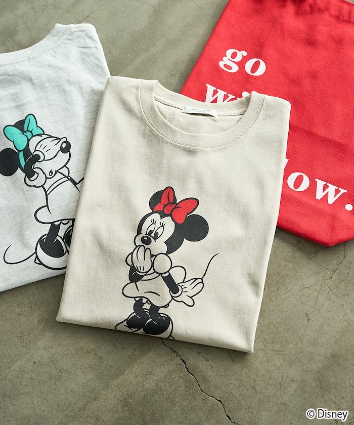 聯名 Minnie Mouse ミニーマウス 圖案 短袖T恤