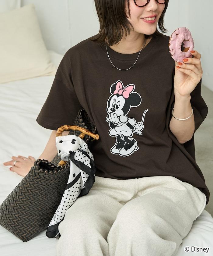 聯名 Minnie Mouse ミニーマウス 圖案 短袖T恤