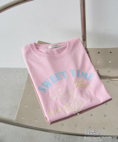 PEANUTS（花生漫畫） SWEET TIME 聯名 短袖T恤