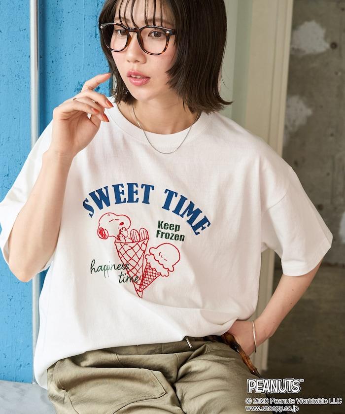 PEANUTS（花生漫畫） SWEET TIME 聯名 短袖T恤