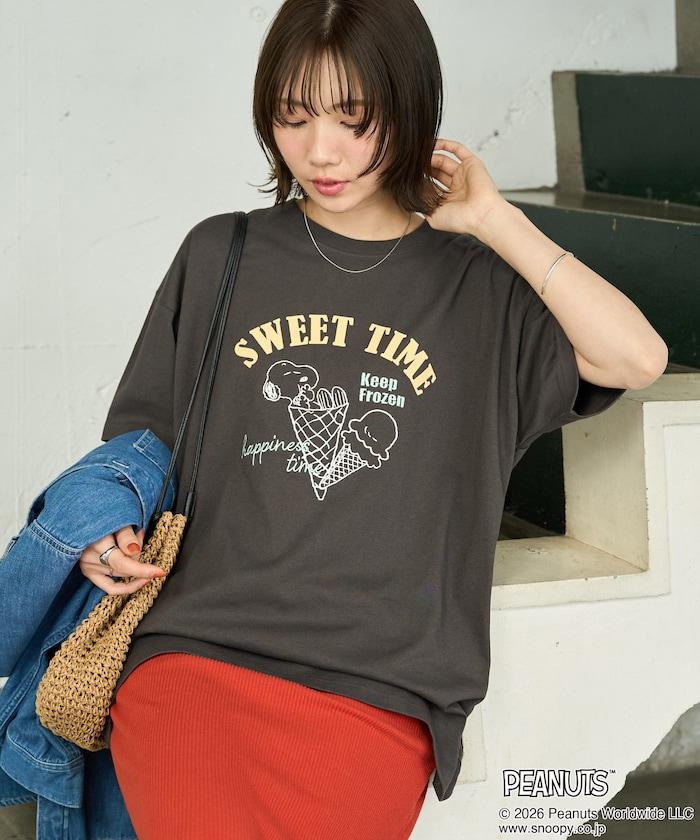 PEANUTS（花生漫畫） SWEET TIME 聯名 短袖T恤