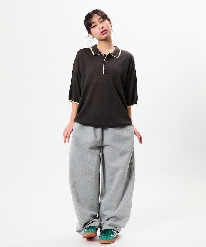 清涼觸感 寬鬆彎刀廓形 衛褲