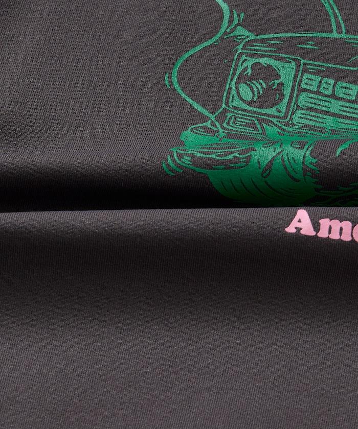 SHE WOLF DINER×FREAK'S STORE シーウルフダイナー 抗菌防臭 吸水速幹 寬鬆廓形 背部印花 T恤