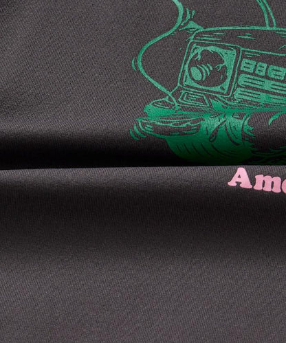 SHE WOLF DINER×FREAK'S STORE シーウルフダイナー 抗菌防臭 吸水速幹 寬鬆廓形 背部印花 T恤