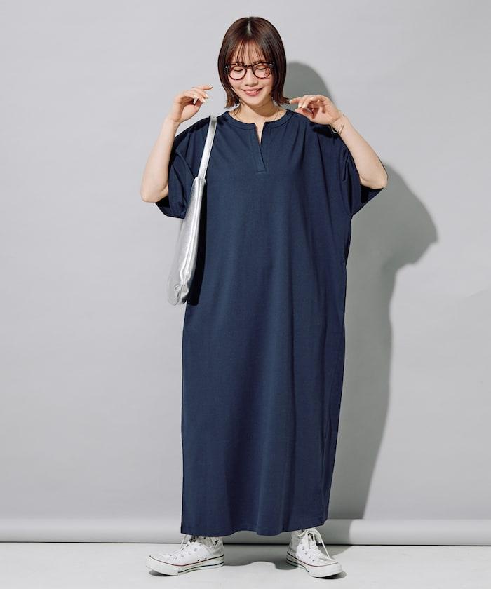 接觸冷感 吸水速幹 UV防護 抗菌防臭 STORATECH(ストラテック) キーネック 功能連衣裙
